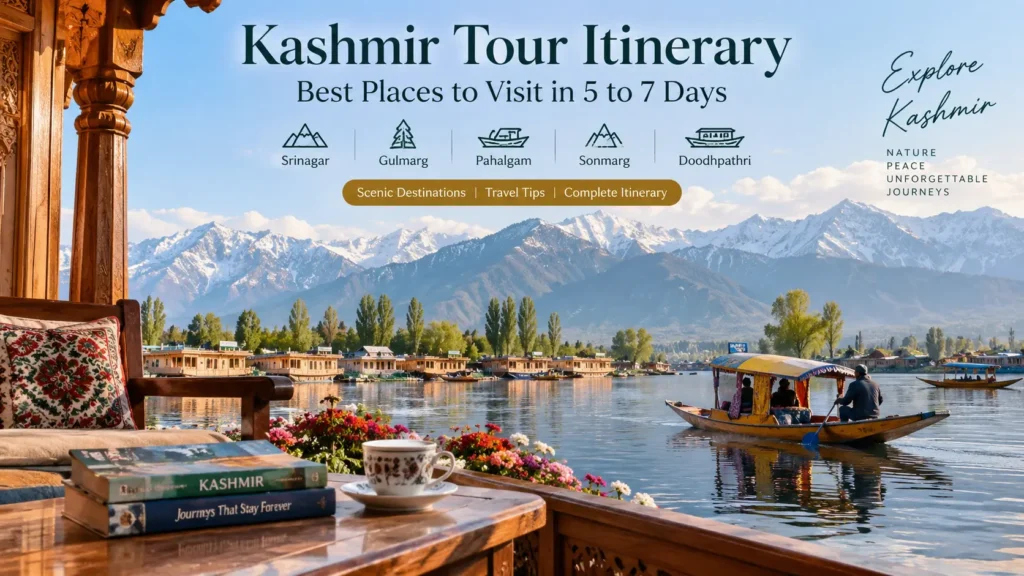 Kashmir Tour Itinerary Best Places to Visit in 5 to 7 Days